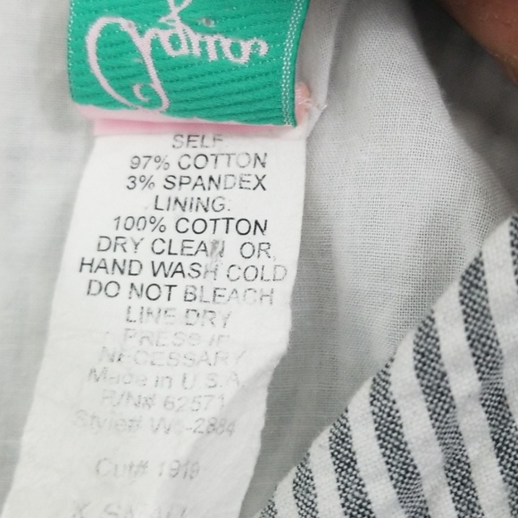 Aqua Striped Dress Size XS - Picture 4 of 4